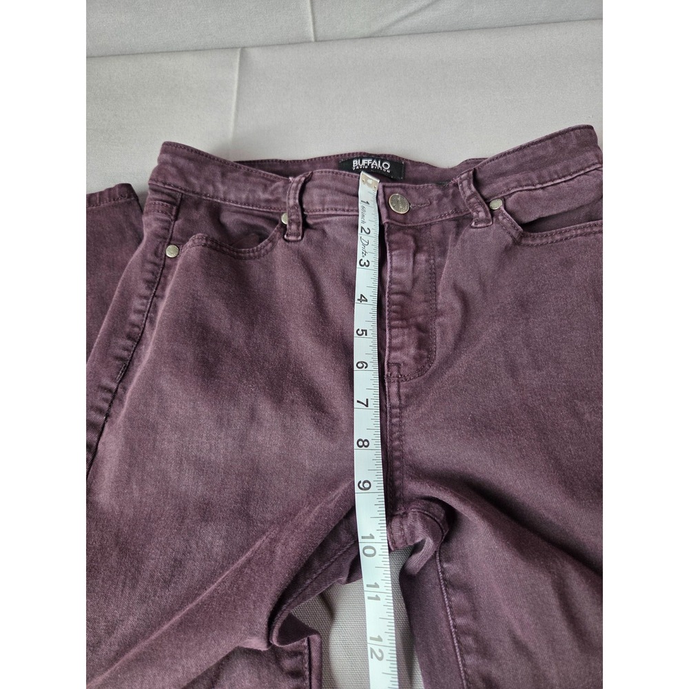 Buffalo Jeans Womens 2/26 Maroon Hanna High Rise Soft Stretch Skinny Pants - Picture 8 of 10